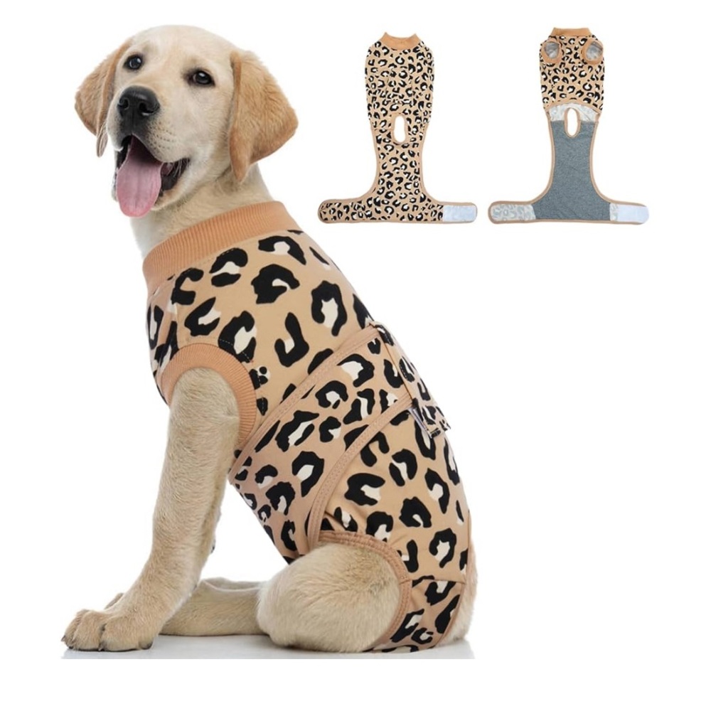 Leopard Print Dog Onesie